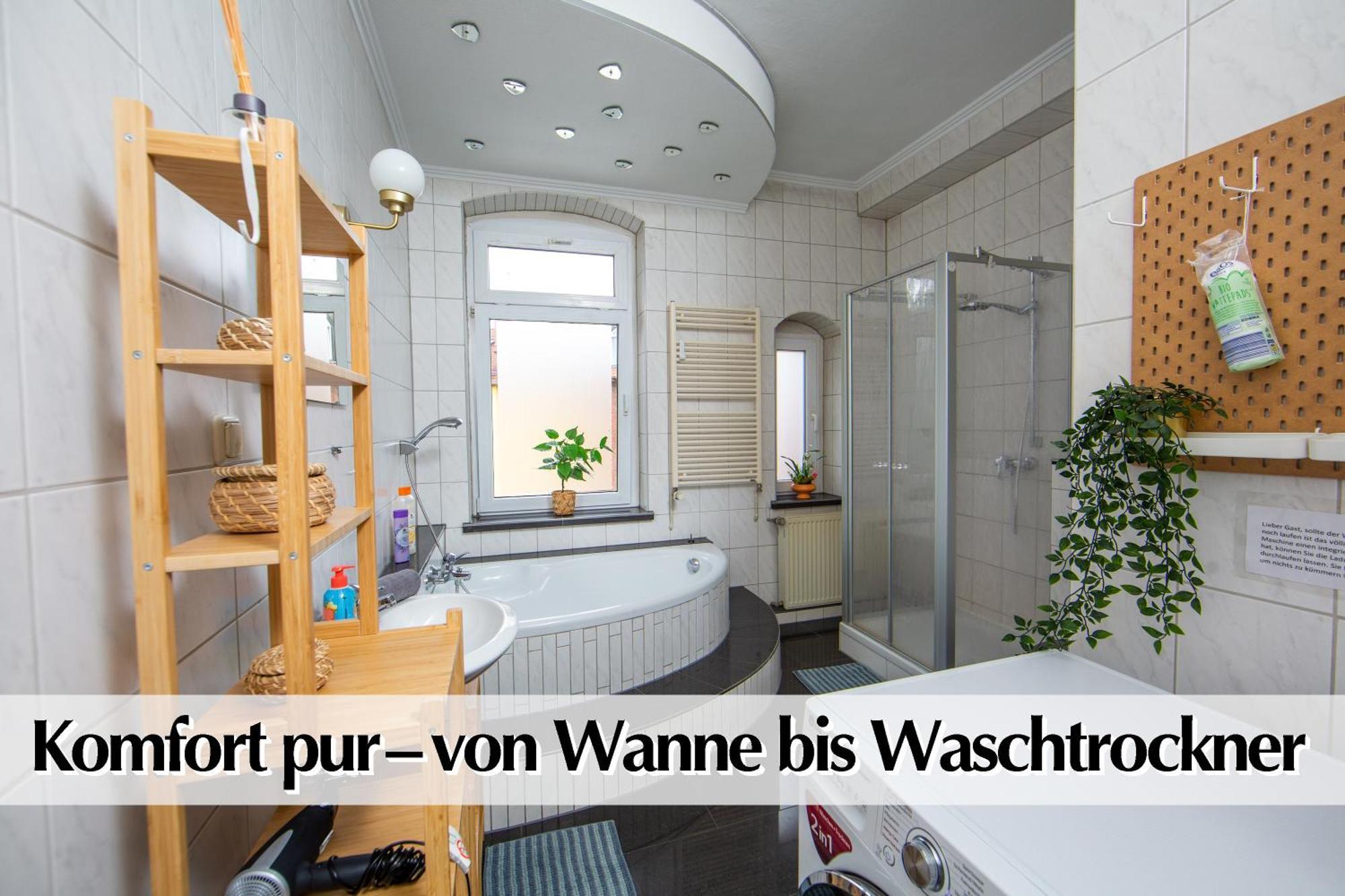 80M2 3R Wohnung Mit Privatem Parkplatz, Kingsize Betten, Smart-Tv, Etc Erfurt Exterior foto